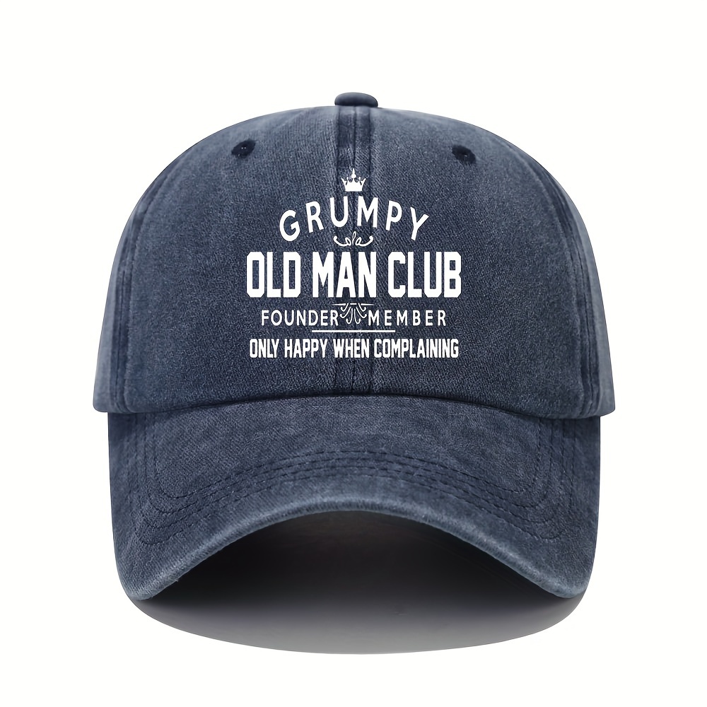 1 casquette de baseball Club des vieux grincheux, casquettes de