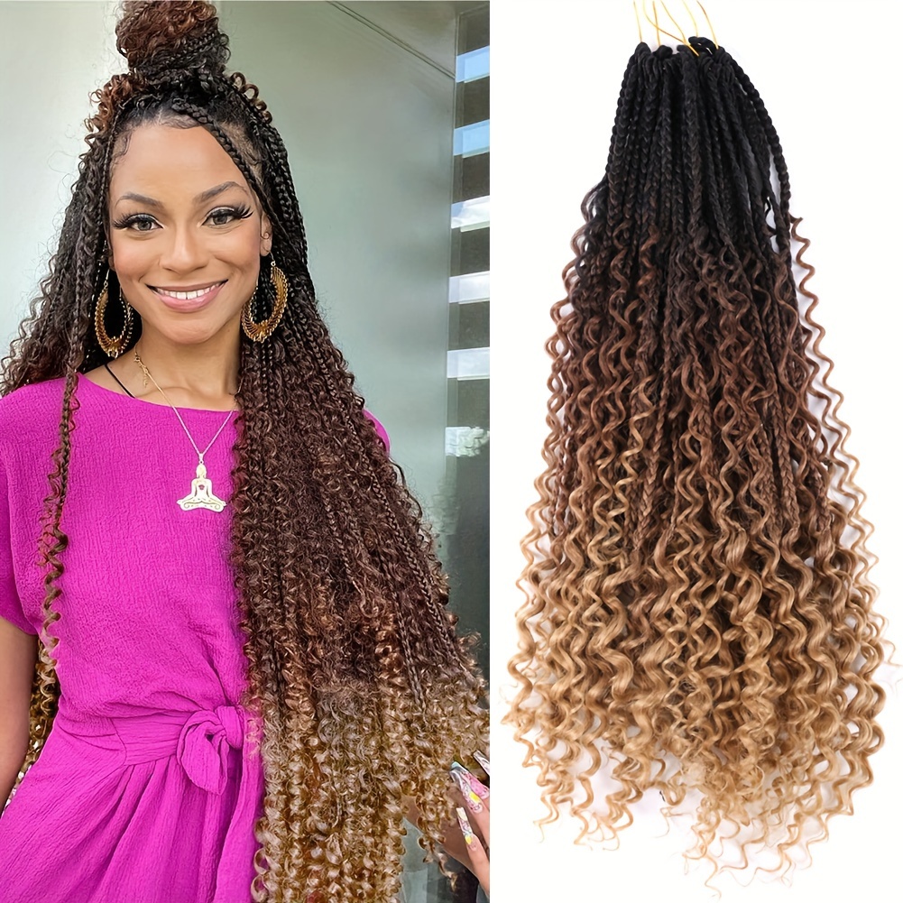Go Go Curly Synthetic Ombre Wave Strands Crochet Braids Hair