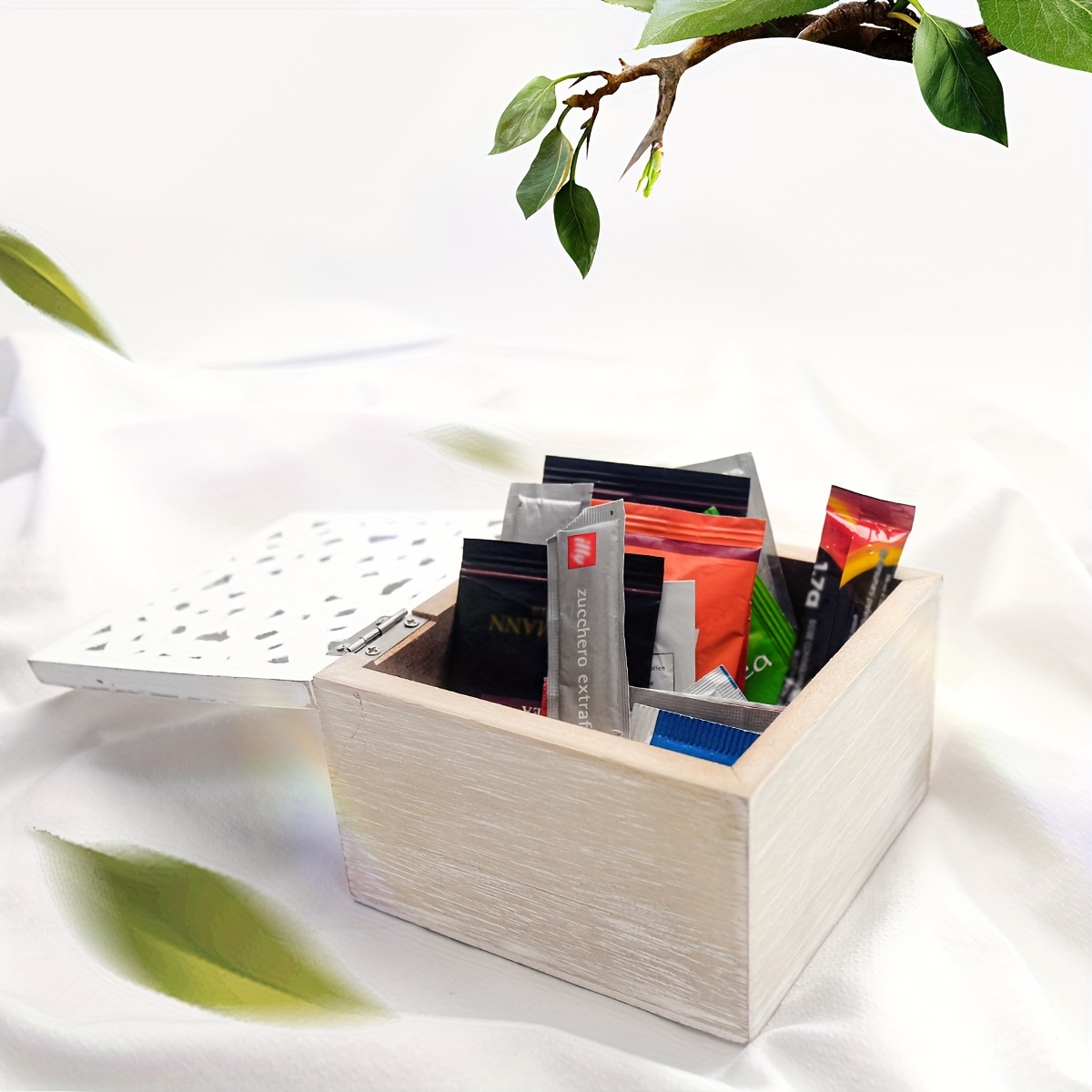 Brrnoo Caja de almacenamiento de madera vintage, cajas de almacenamiento de  escritorio, caja del tesoro decorativa, caja de joyería, baúl de metal
