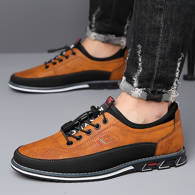 plus size mens trendy non slip casual shoes with adjustable buckle comfy casual soft sole shoes for mens outdoor activities 6