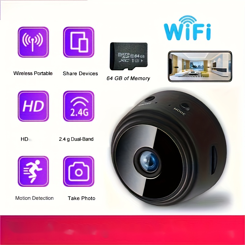 4k Mini Hd Camera Wifi Camera Mobile Phone Remote App Watch - Temu