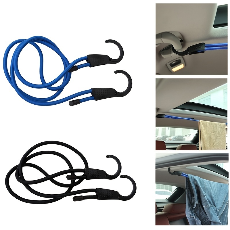 1pc Bungee Cords With Hooks Elastic Strap Adjustable Tension