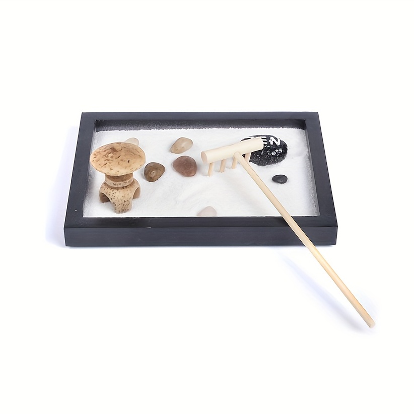 Stacking Stones Handmade Zen Garden Desktop Gift Ideas for Office Decor  Relaxing Desk Accessories Natural Kit with Stackable Rocks for Relaxation  and