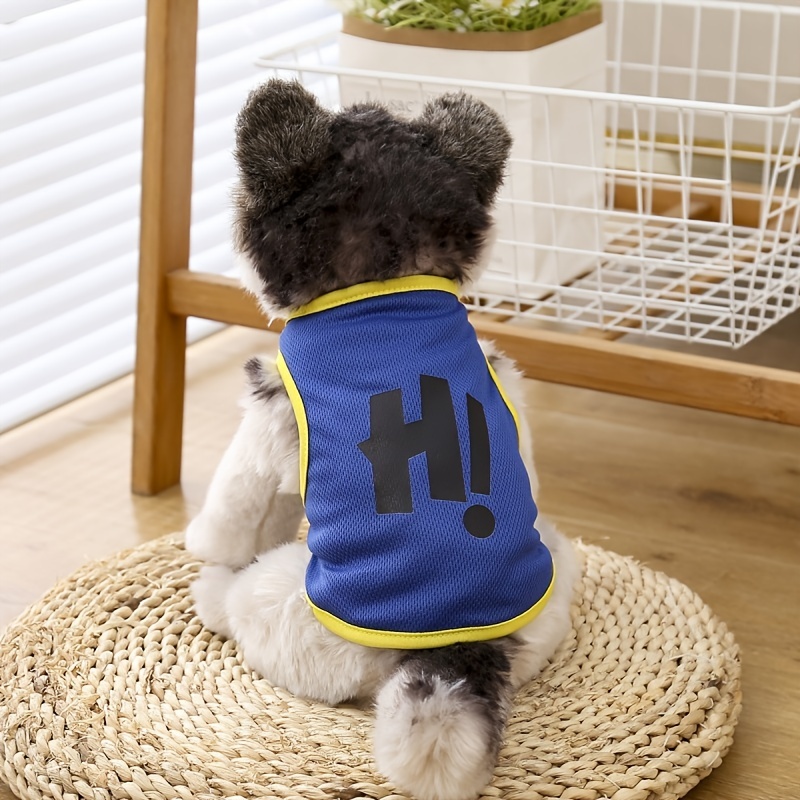 Summer Dogs Clothes Pet T Shirt Letter Dog Print T Shirts Soft Shirts  Sleeveless Apparel Pet Clothes For Small Medium Dog - Pet Supplies - Temu