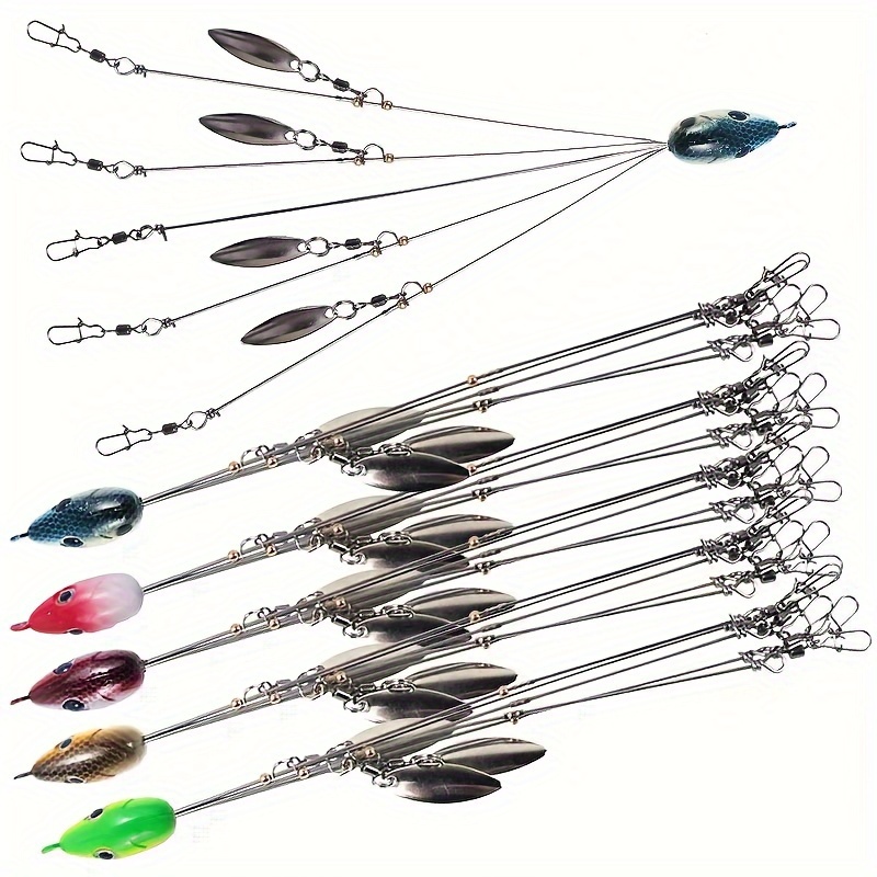  Zetiling 5 Arms Alabama Umbrella Rigs with Barrel Swivels  Fishing Lures Bait Rigs Fishing Tackle for Bass 3 Colors(#2) : Sports &  Outdoors