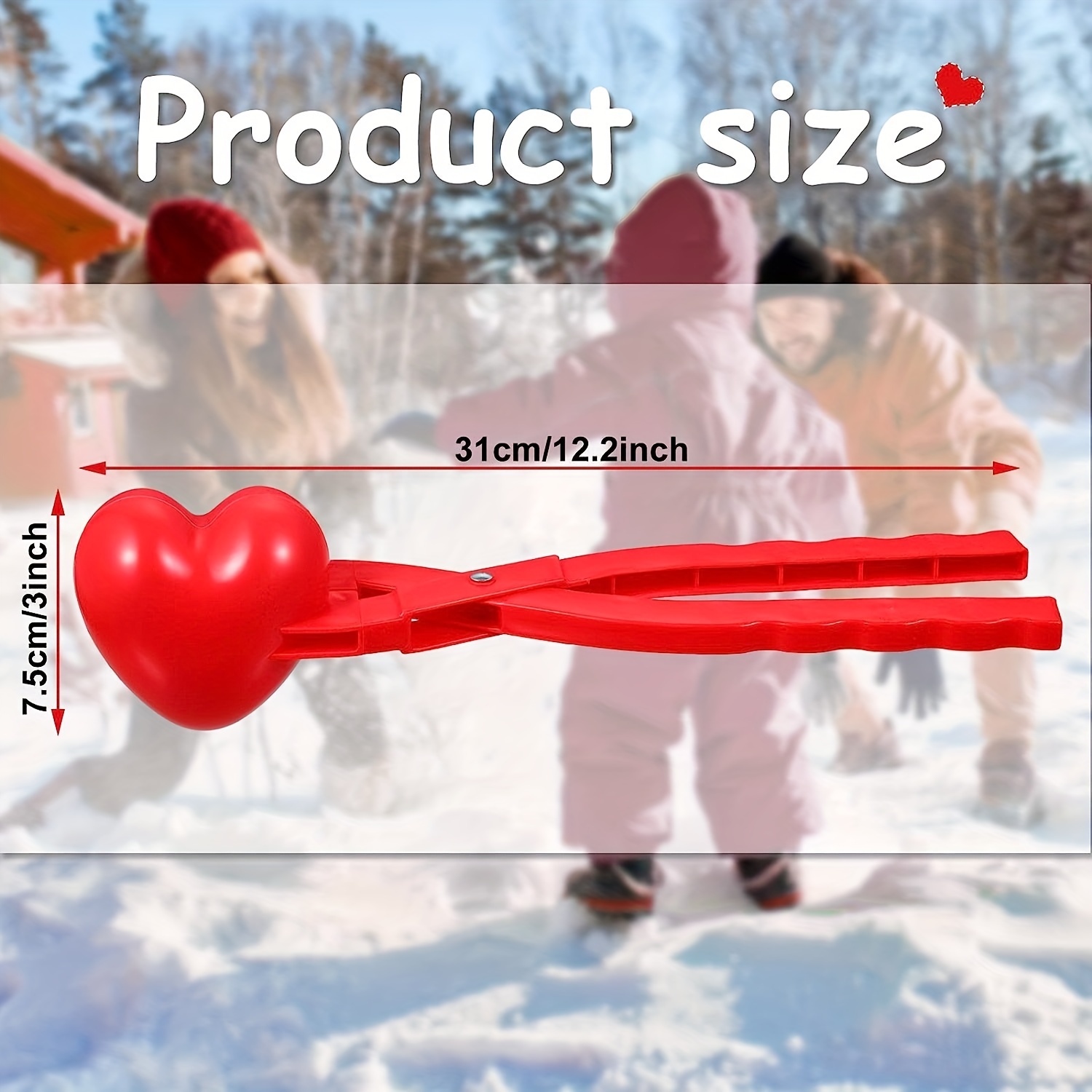 Cheers US Snowball Maker Snow Ball Toys Games with Handle for Kids Outdoor Indoor  Winter Snowball Fight Maker Tool Clip 