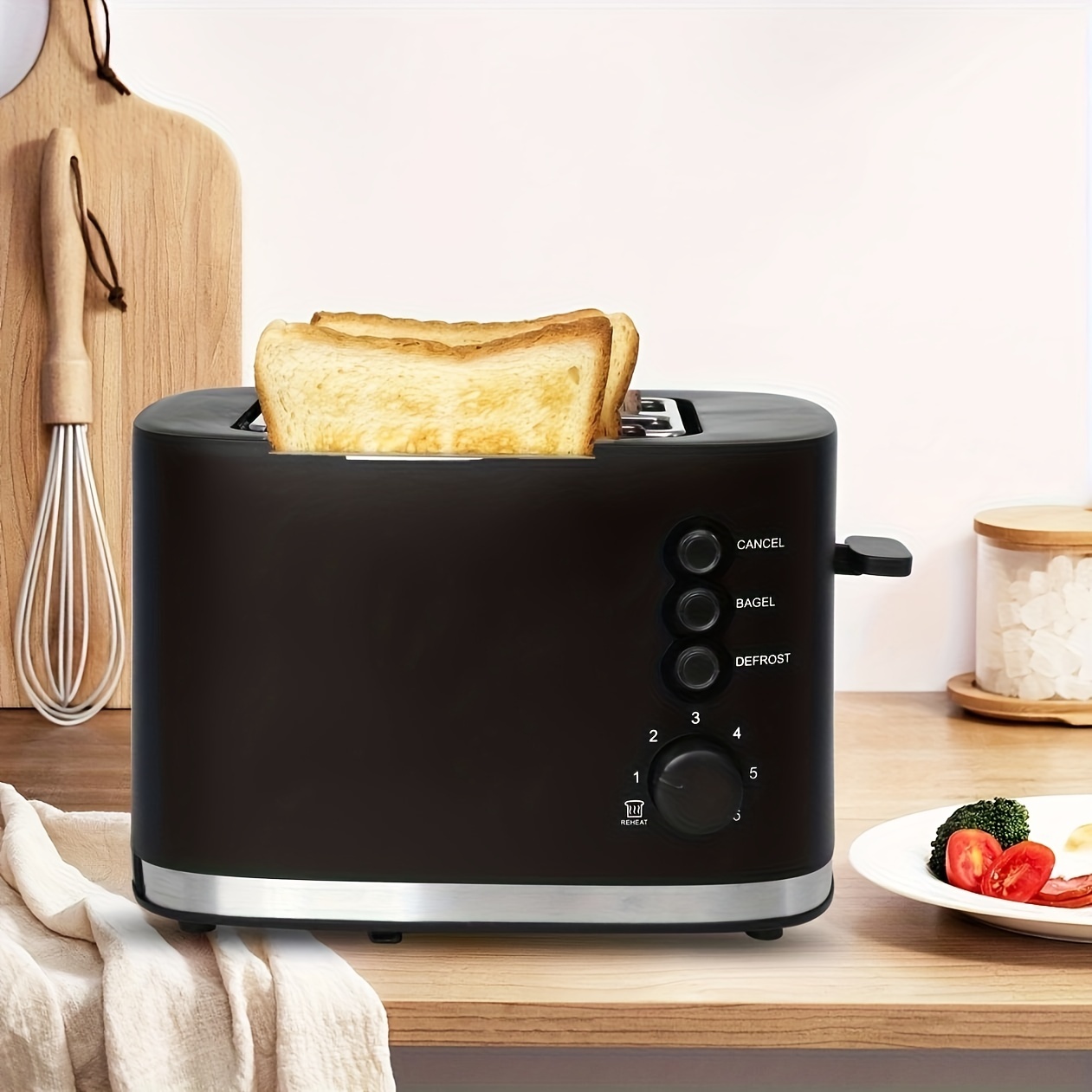  BLACK+DECKERE 4-Slice Toaster with Extra Wide Slots and 6 Shade  Settings : Tools & Home Improvement