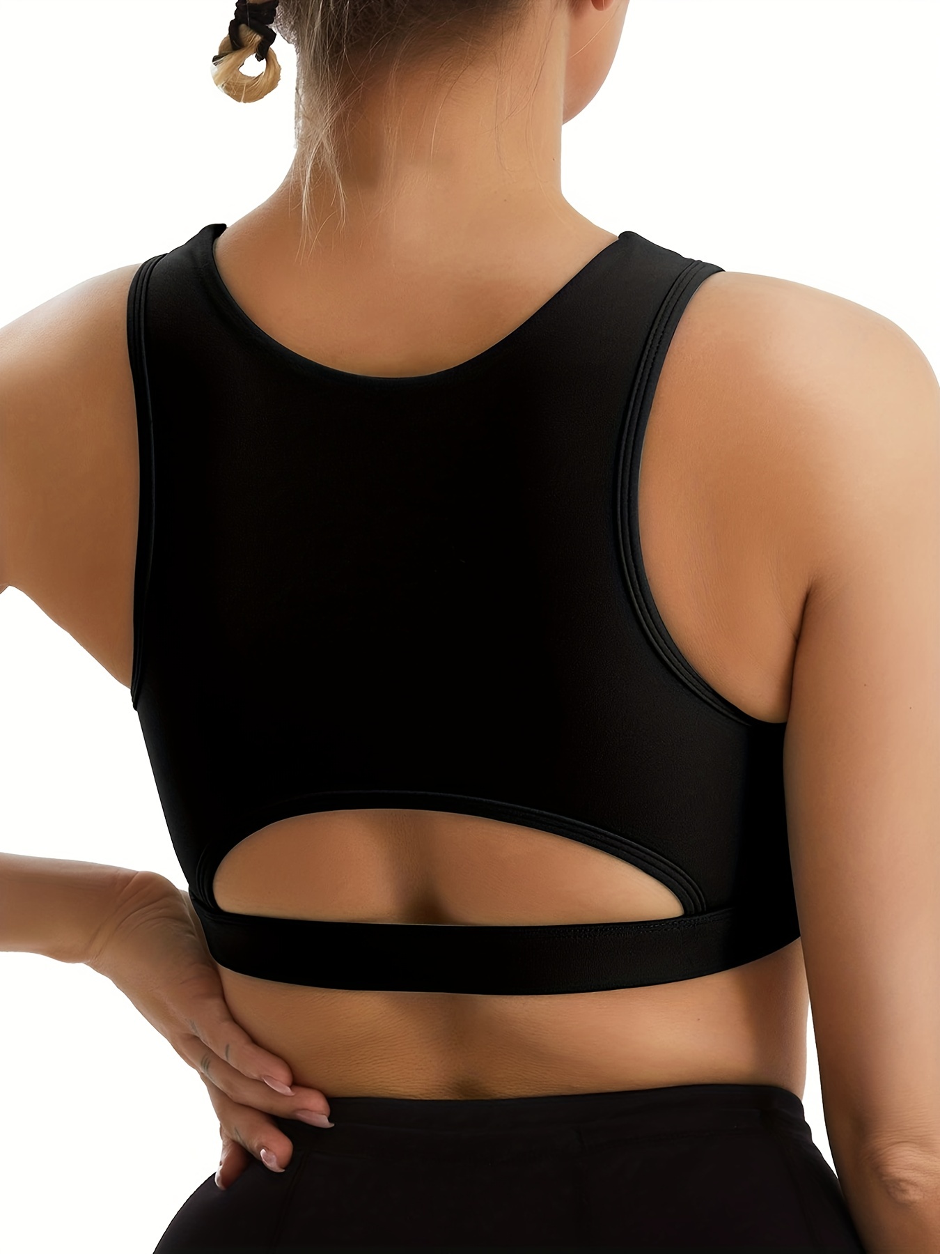 Women Padded Push Up Sports Bra High Impact Support For Yoga Gym Running  Croptop