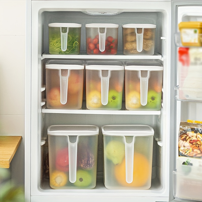 Frosted Transparent Storage Box Refrigerator Organizer Bins - Temu