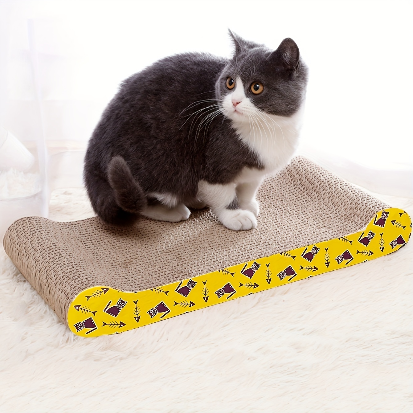 Durable Corrugated Cat Scratching Pad for Happy Indoor Cats