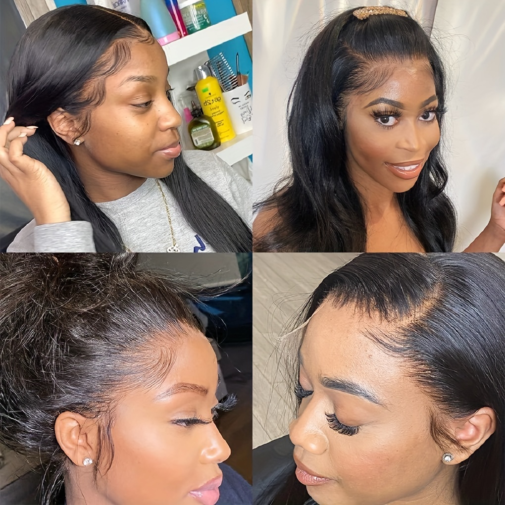 HD Lace Front Wigs Human Hair Pre Plucked 4x4 Straight Lace