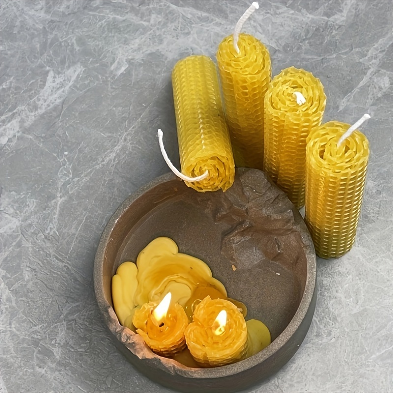 10pcs Beeswax Sheets For Handmade Diy Creative Honeycomb Candles Or Raw  Material