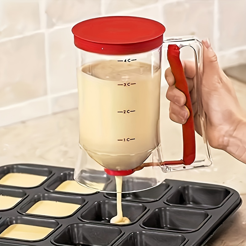 Pancake Batter Dispenser, 900ml Pancake Mix Dispenser with Stirring  Function, Pancake Pourer, Pancake Food-Grade Dispenser, Batter Separator  Dispenser for Pancake, Waffle, Cake Handheld DIY Baking Too - Yahoo Shopping