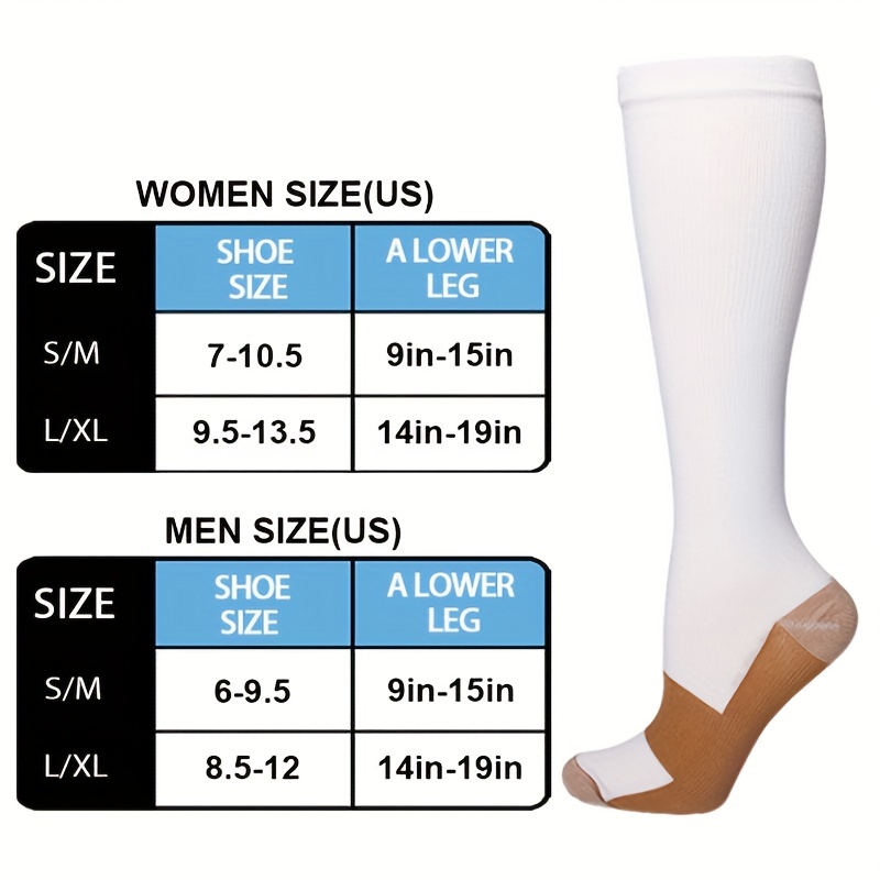 Outdoor Sports Nylon 20mmg 30mmg Compression Calf Socks for Nurses