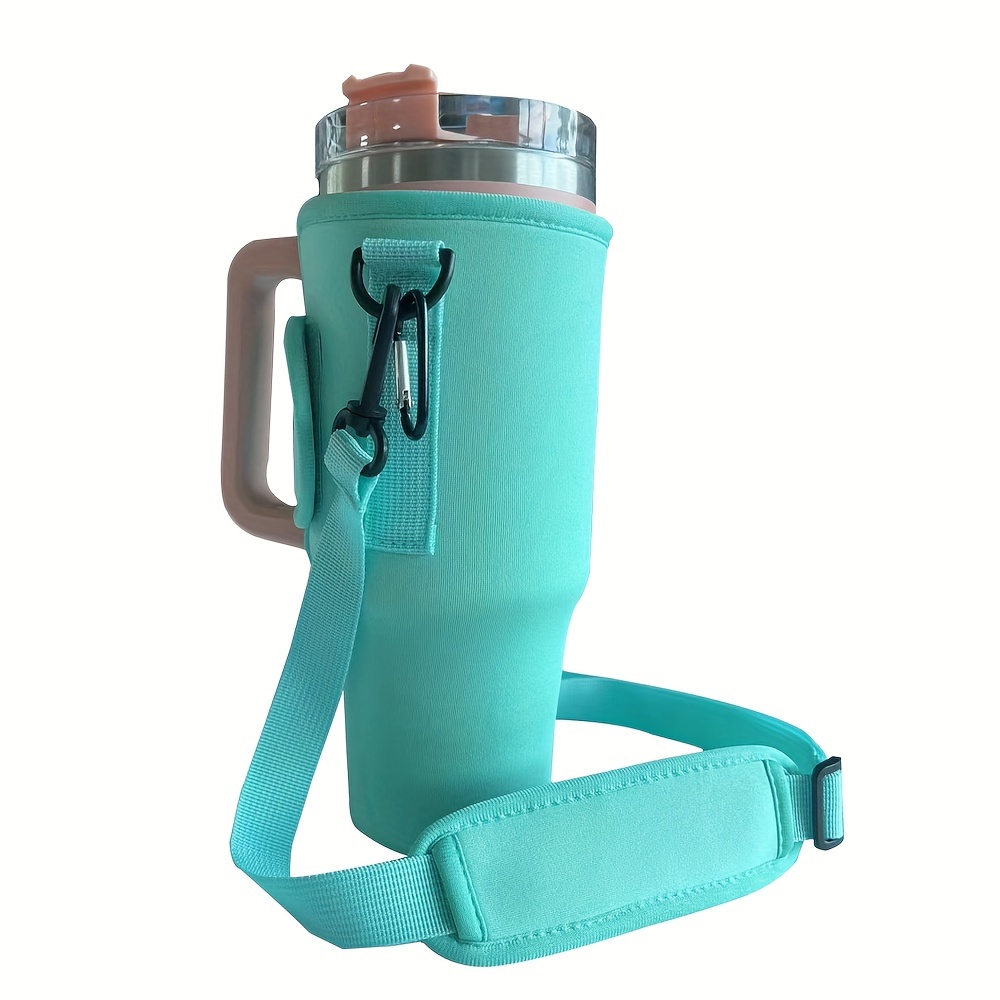 Water Bottle Bag For Tumbler With Handle, Cup Accessories With Adjustable  Shoulder Strap For Travel Hiking - Temu