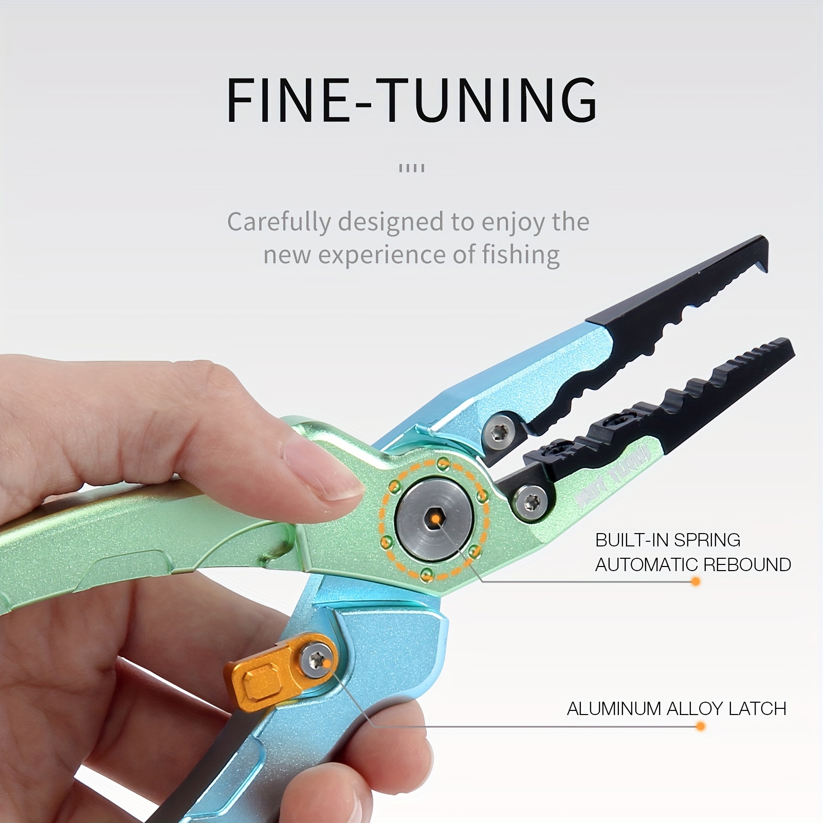 Fishing Split Ring Pliers Aluminum Hook Remover Braid Cutters Multitool