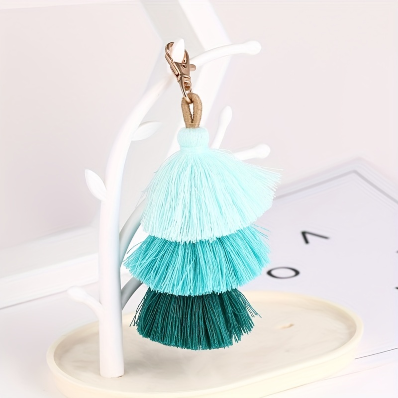 Boho Chic Tassel Charm for Handbags | Pom Pom Tote Charms