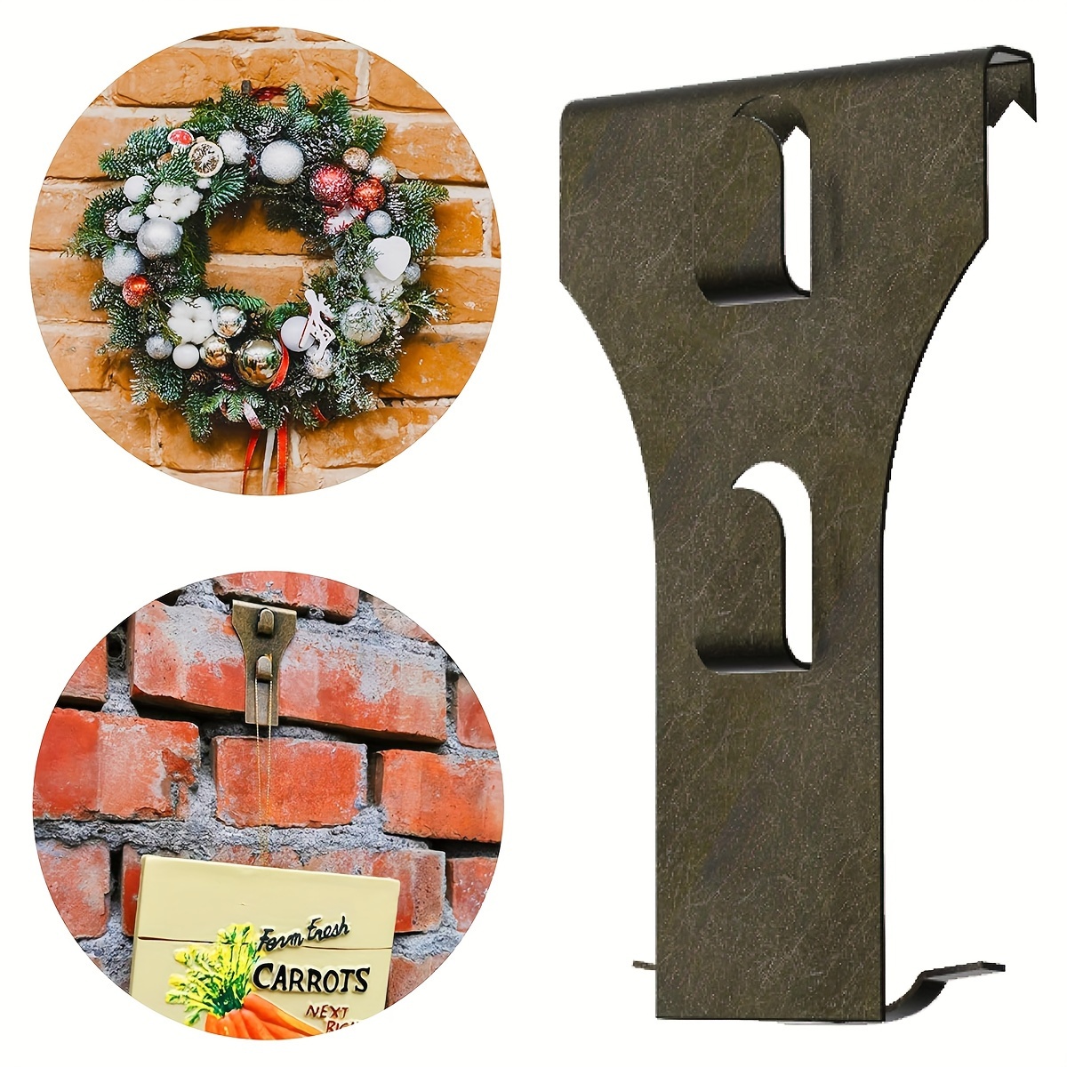Brick Hook Clips Outdoor Brick Hangers Wall Clips For - Temu