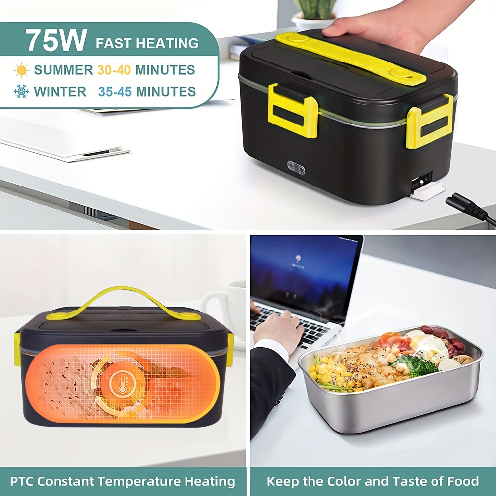 Portable Food Heating Lunch Box Electric Heater Warmer Bag With