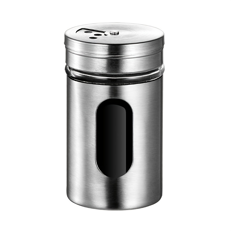 Salt Stainless Steel Storage Container Spice Jar Condiment Pot Seasoning  Bottle 
