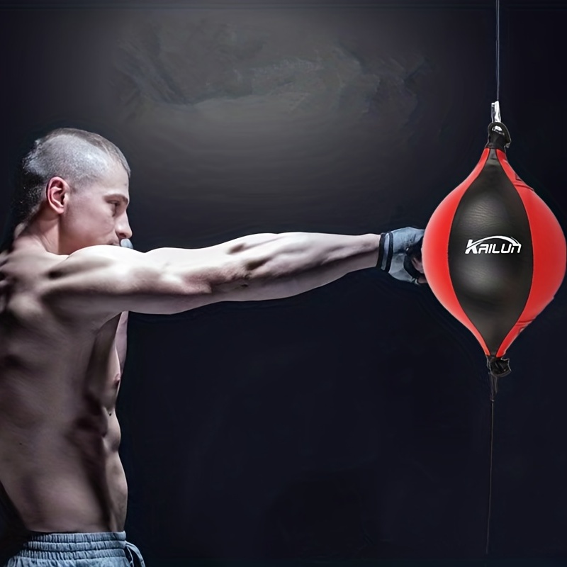 Double End Boxing Dodge Speed Ball PU Leather Inflatable Muay Thai MMA  Training Punching Bag Indoor Musculation Sandbag - AliExpress