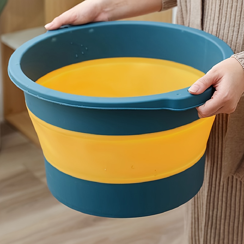 Plastic Foldable Bucket Foot Bath Bucket Bathroom Foot Wash Basin Laun –  ApotheosisPortal