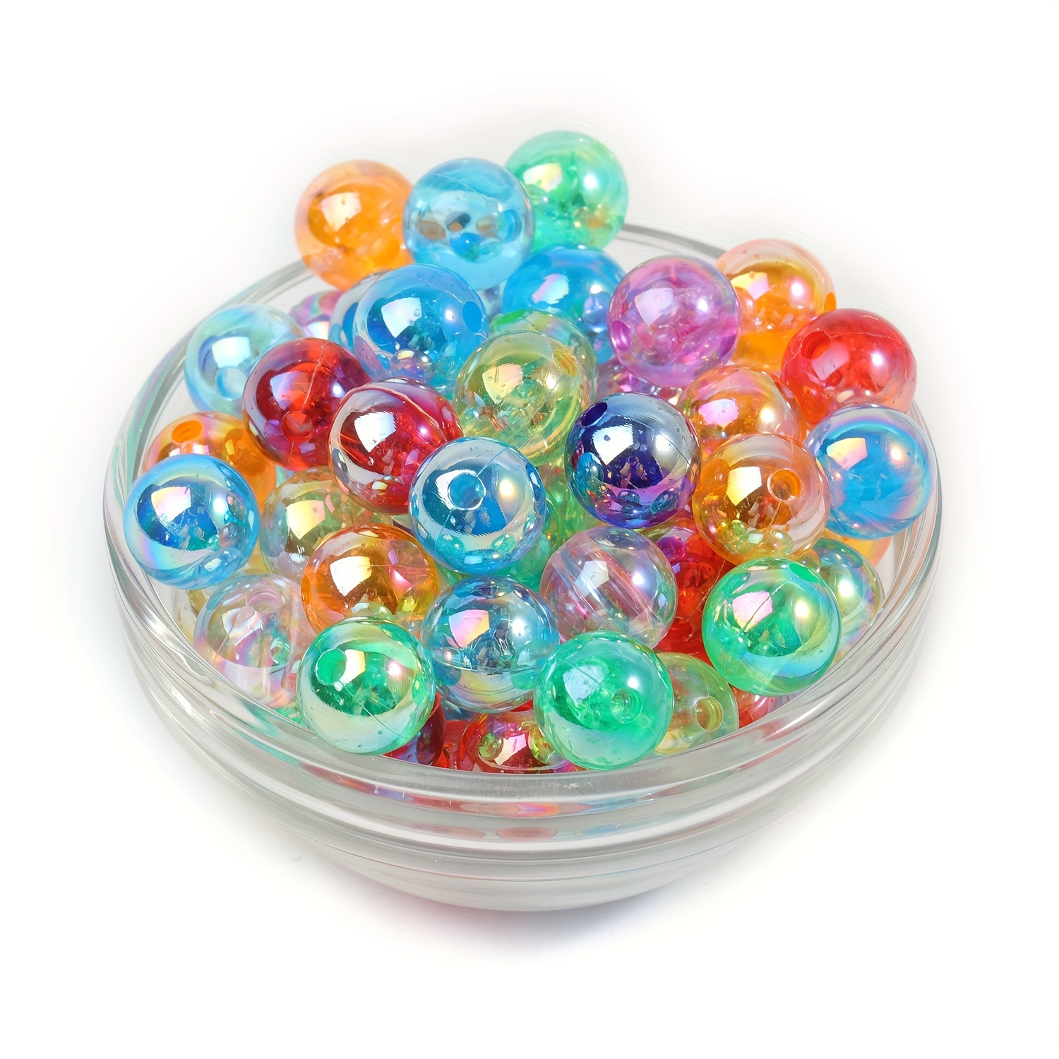 Lot De 10 000 Perles Résine Spacer 4 Mm Argent - Pour Création Bijoux Et DIY