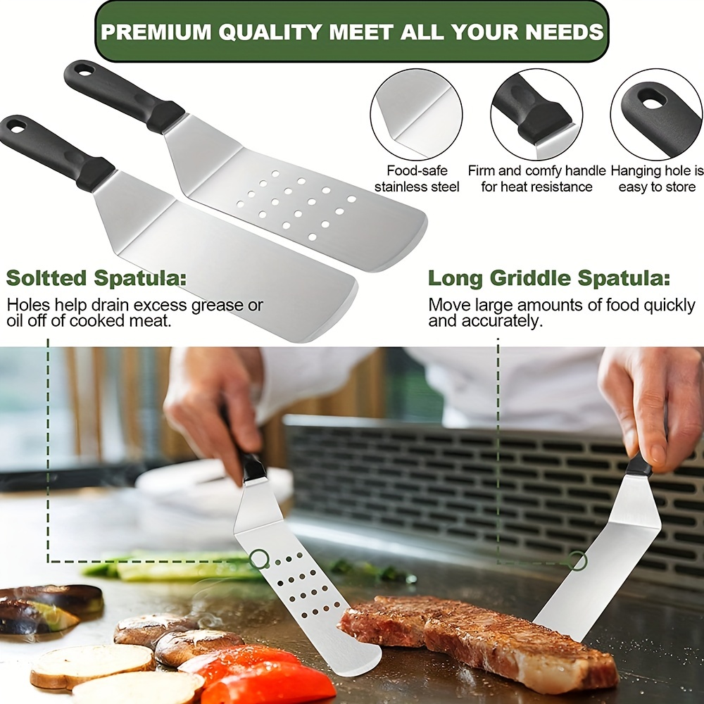 Stainless Steel Griddle Food Mover Burger Food Shovel Grill - Temu