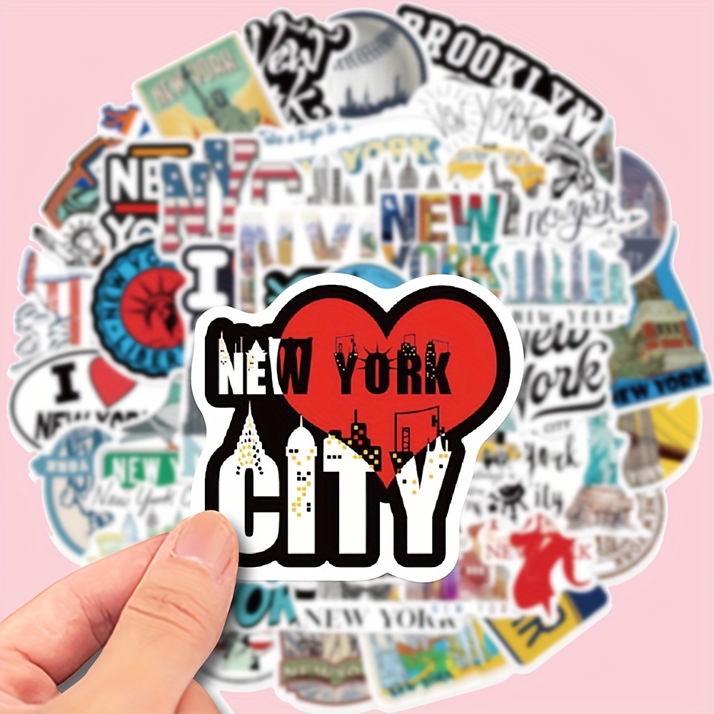 New York Stickers Aesthetic Waterproof Stickers vinyl - Temu