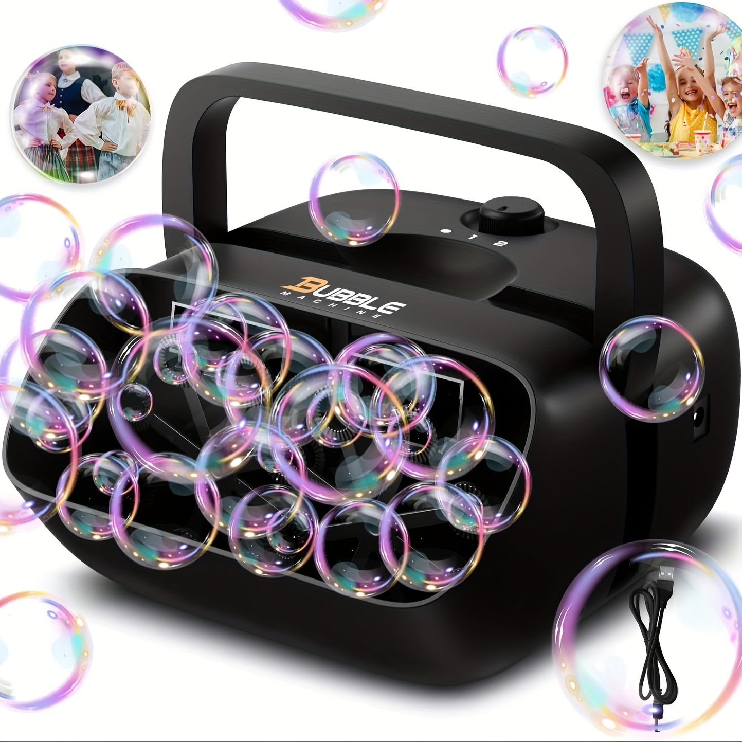 Cadeau du Nouvel An - Bulle automatique - Machines à bulles électriques - Feux  d'artifice automatique - Souffleur à bulles - Cadeaux d'extérieur :  : Jouets
