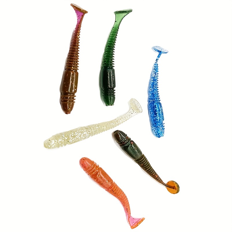 5pcs Soft Maggots Tail Swimbaits Soft Plastic Fishing Lures - Temu Canada