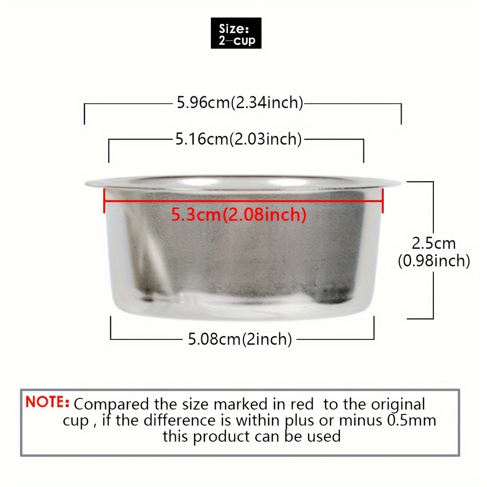 Cesta de filtro de café presurizado reutilizable para Delonghi Krups E61,  accesorio de filtro de café