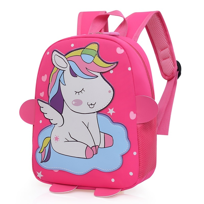 Kids Backpack Unicorn Dinosaur Pattern School Bag