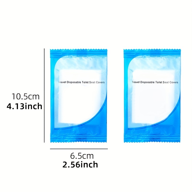 Waterproof Disposable Toilet Seat Covers for Public Restrooms - Travel Size