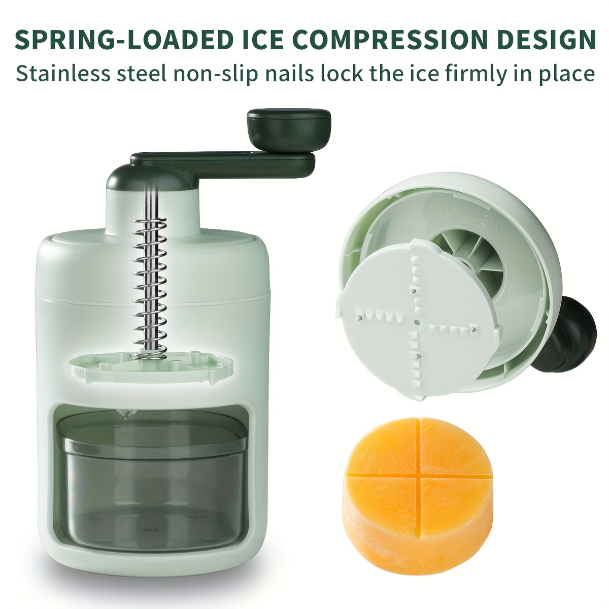 PoppinCool Classic Ice Crusher and DIY Hand-Crank Ice Shaver