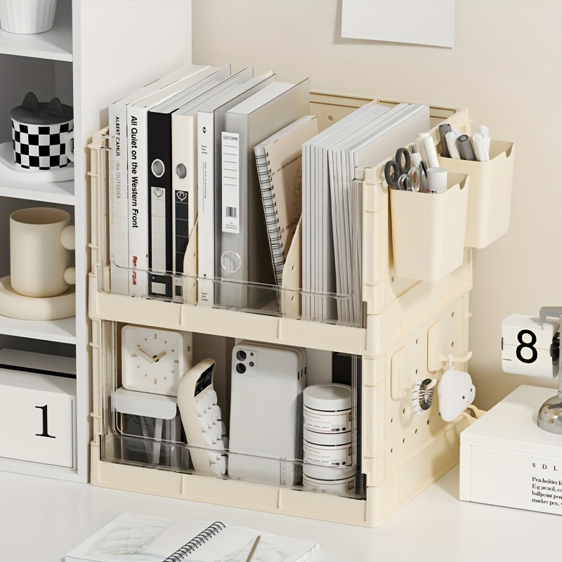 Bandejas de papel apilables, estantes de escritorio para archivadores de  escritorio, bandeja de accesorios para escritorio, soporte de papel A4