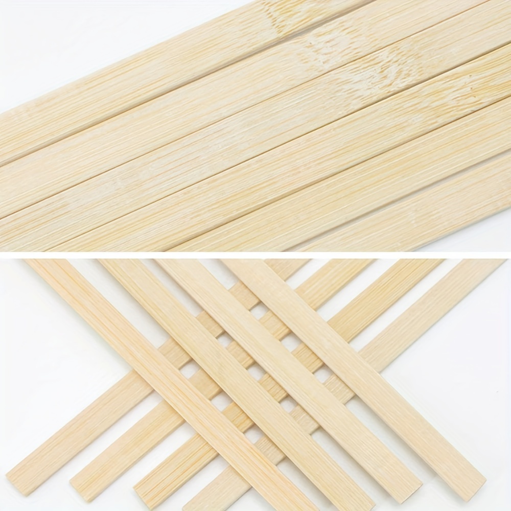 50 Pieces Balsa Wood Sticks 1/2 x 1/2 x 12 Inch Hardwood Square Wooden  Dowels Unfinished Wood Sticks for Craft DIY Supplies DIY Molding Projects