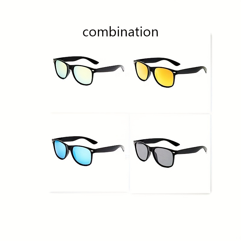 1pc Retro Fashion Square Party Sunglasses