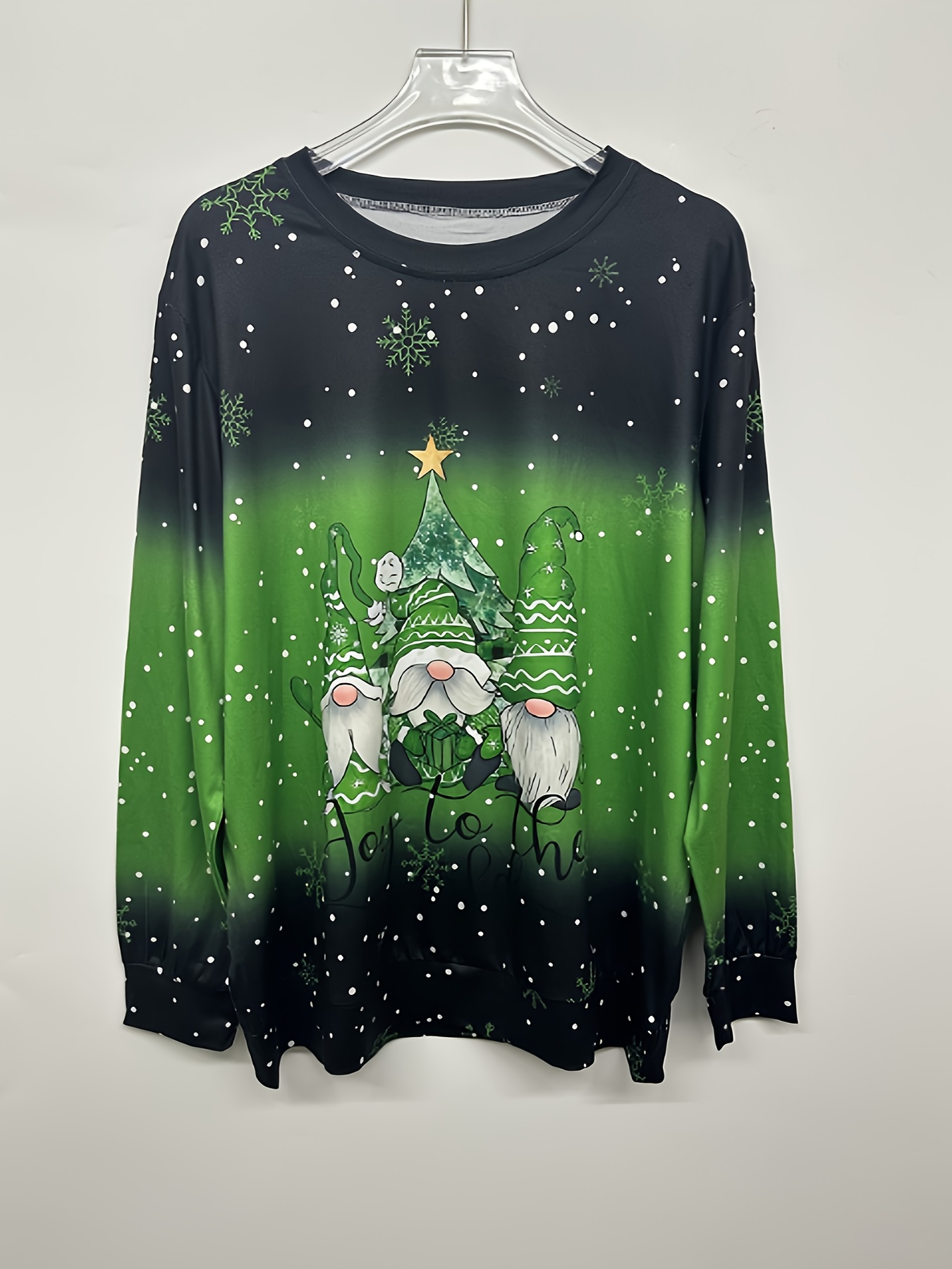 hoksml Christmas Clothes Women Plus Size Tops Christmas Tree Print