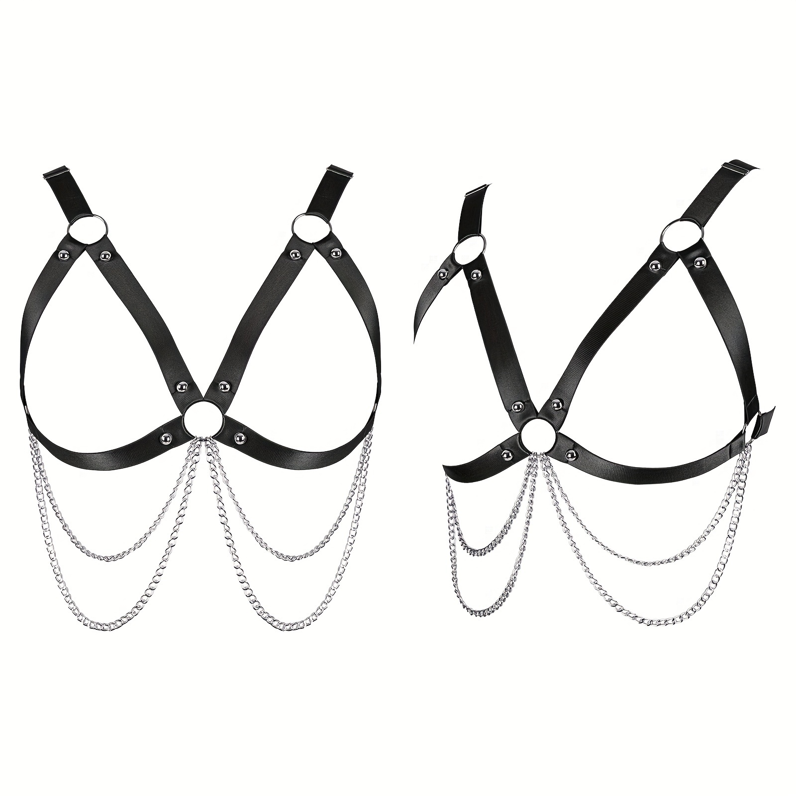 Evalynn' O-Ring Stretchy Cage Bra Harness 9 colours – JellyPinch