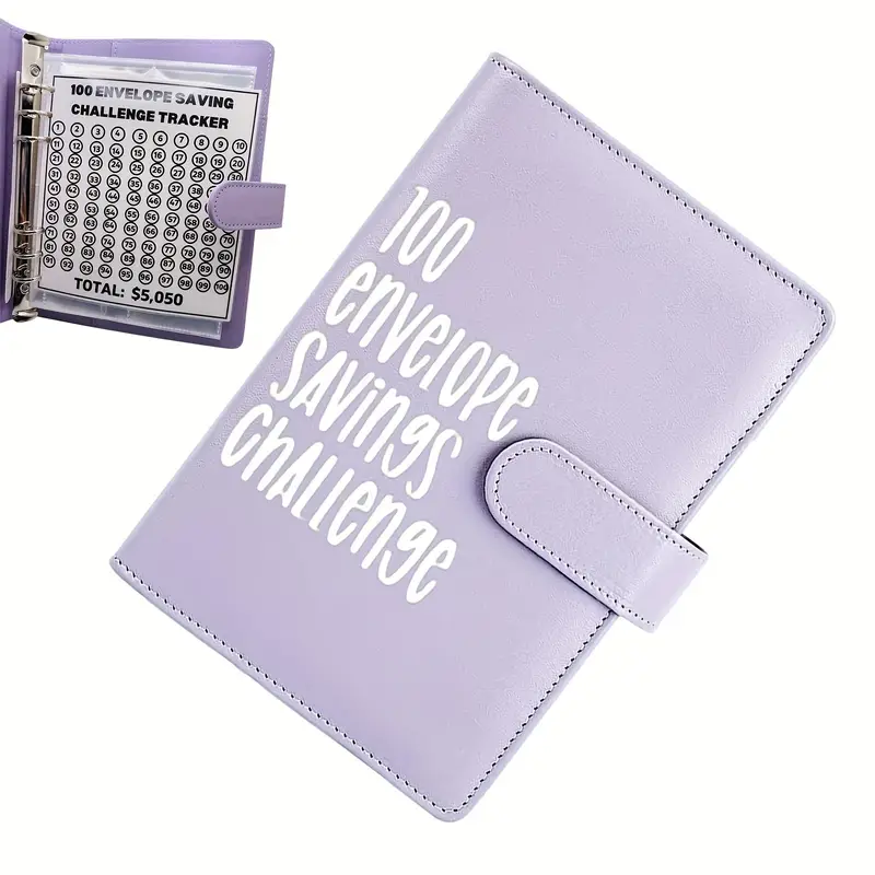 100 Envelope Challenge Budget Planner, $5,050 Money Saving Cash Challenge  Book
