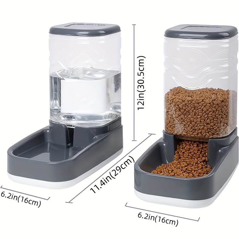 1pc/2pcs Pet Automatic Feeder, Pet Water Dispenser, Large Capacity 1.0gal  Gravity Dog Feeder And Waterer Set, Self Feeding Station For Indoor Dogs, Pe