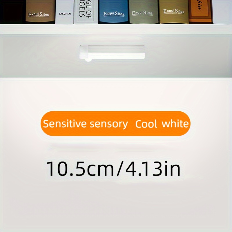 Housoutil Luces LED LED para armario, sensor de movimiento, armario de  batería, sensor de luz, barra de luz adhesiva de batería inalámbrica, barra  de