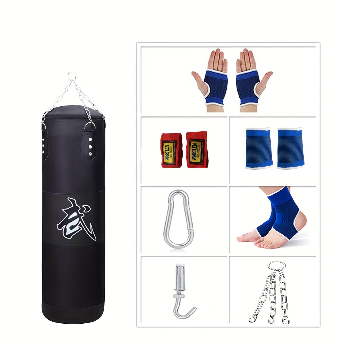  Waqihreu - Saco de boxeo de pie, altura ajustable,  independiente, para entrenamiento, práctica, velocidad de reacción, etc. :  Deportes y Actividades al Aire Libre