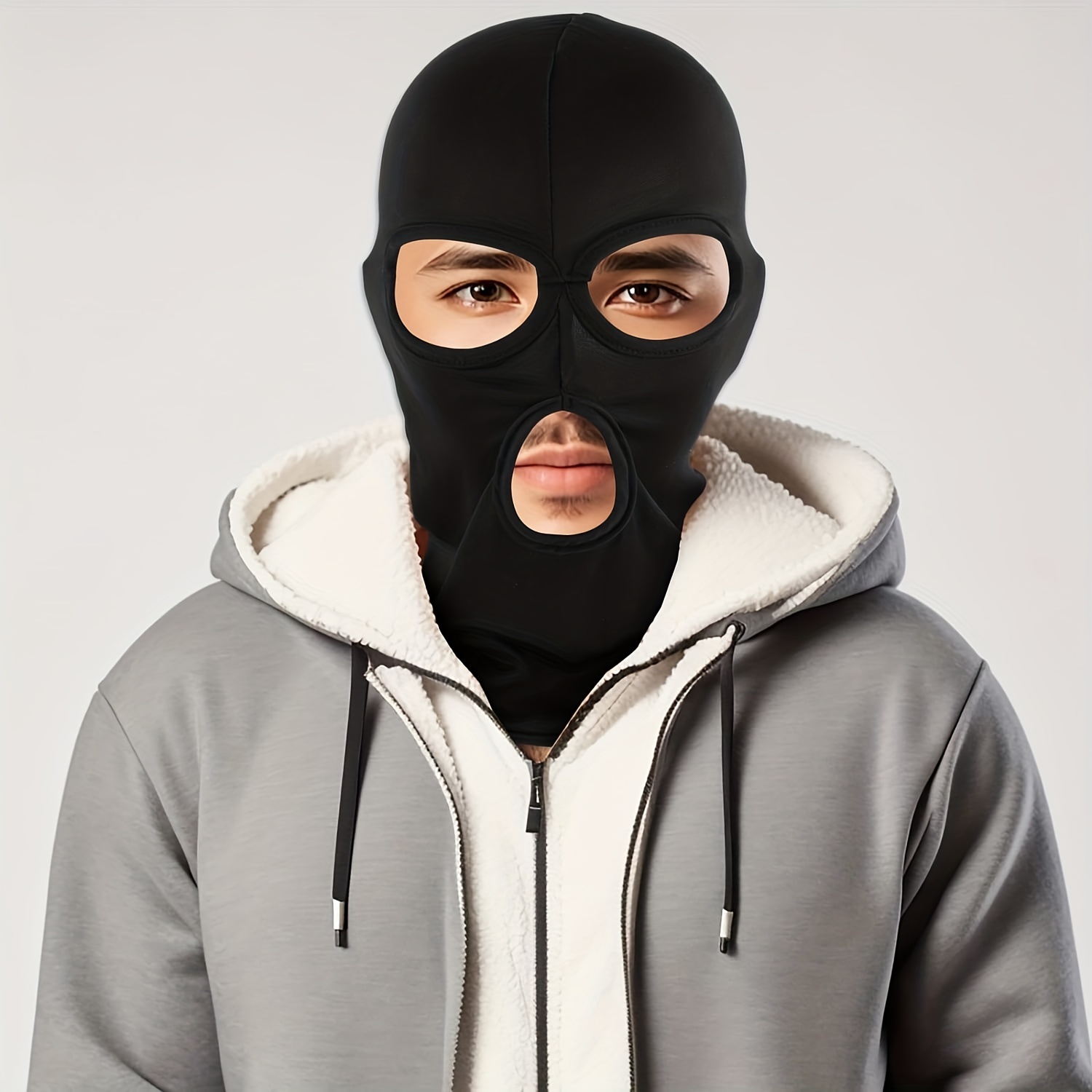 3 Piezas Mascara De Pasamontañas Negro Transpirable - Protección Uv Y  Enfriamiento De Verano Para Bicicleta, Moto, Esquí