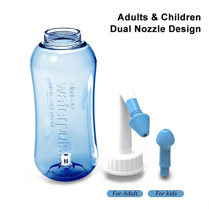 Enjuague sinusal e irrigación nasal de 16.9 fl oz, cuidado de la nariz,  perfecto para limpiar tus senos nasales, alergias nasales, resfriados e