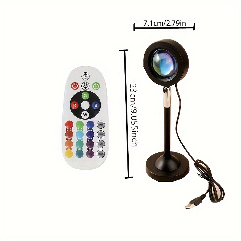 Sunset Floor Lamp Projector 16 color Changing Sunset - Temu