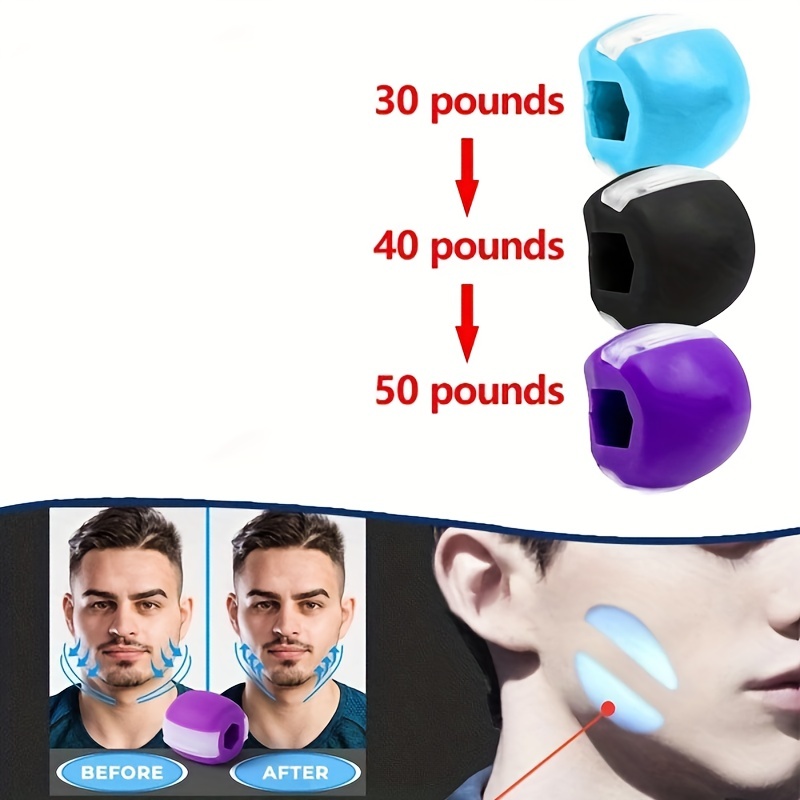 4 Piece Jaw Exercise, Jaw Line Muscle Trainer, Face Neck Chew Tool for  Strengthening and Tightening Jaw Line and Neck : : Sports &  Outdoors