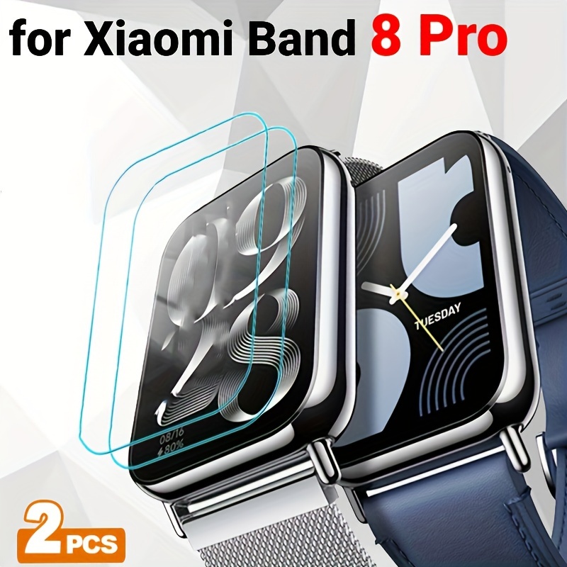 2 Pcs Para Xiaomi Band 8 Pro Película De Vidrio - Temu Chile