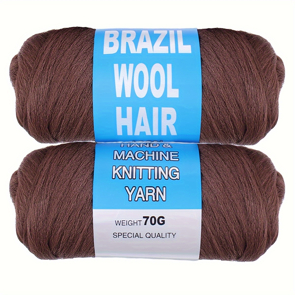 Grey Brazilian Wool Hair Braids Acrylic Hand Knitting Yarn - Temu